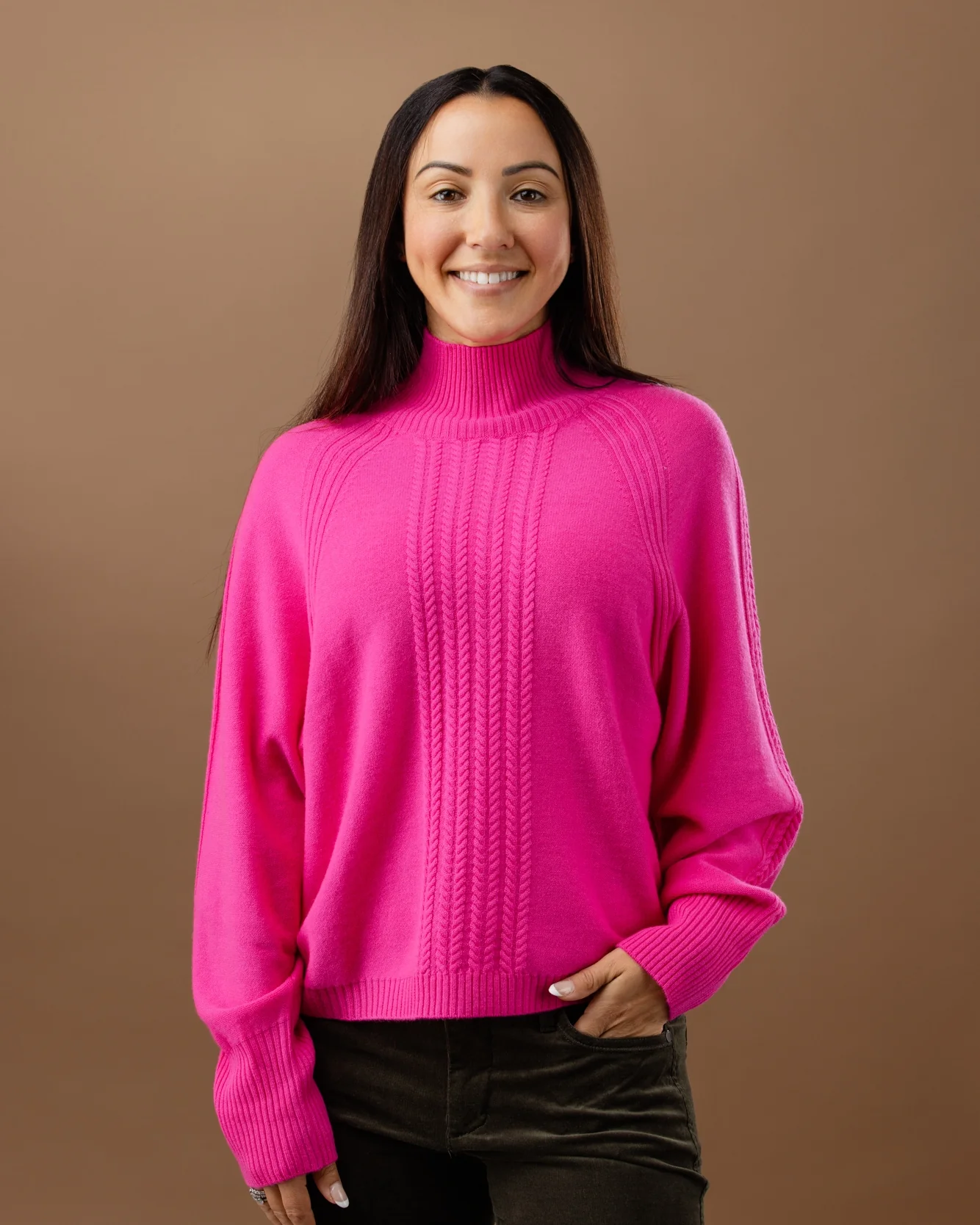 Style DG Funnel Neck Cable Feature Jumper - Image 5