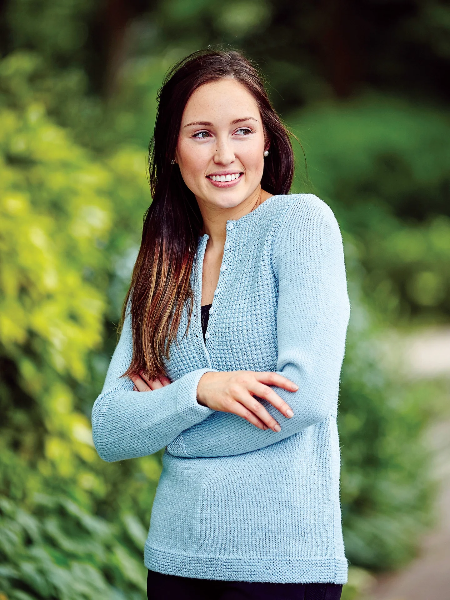PT 8316 - Mock Rib Henley - Knitting Pattern