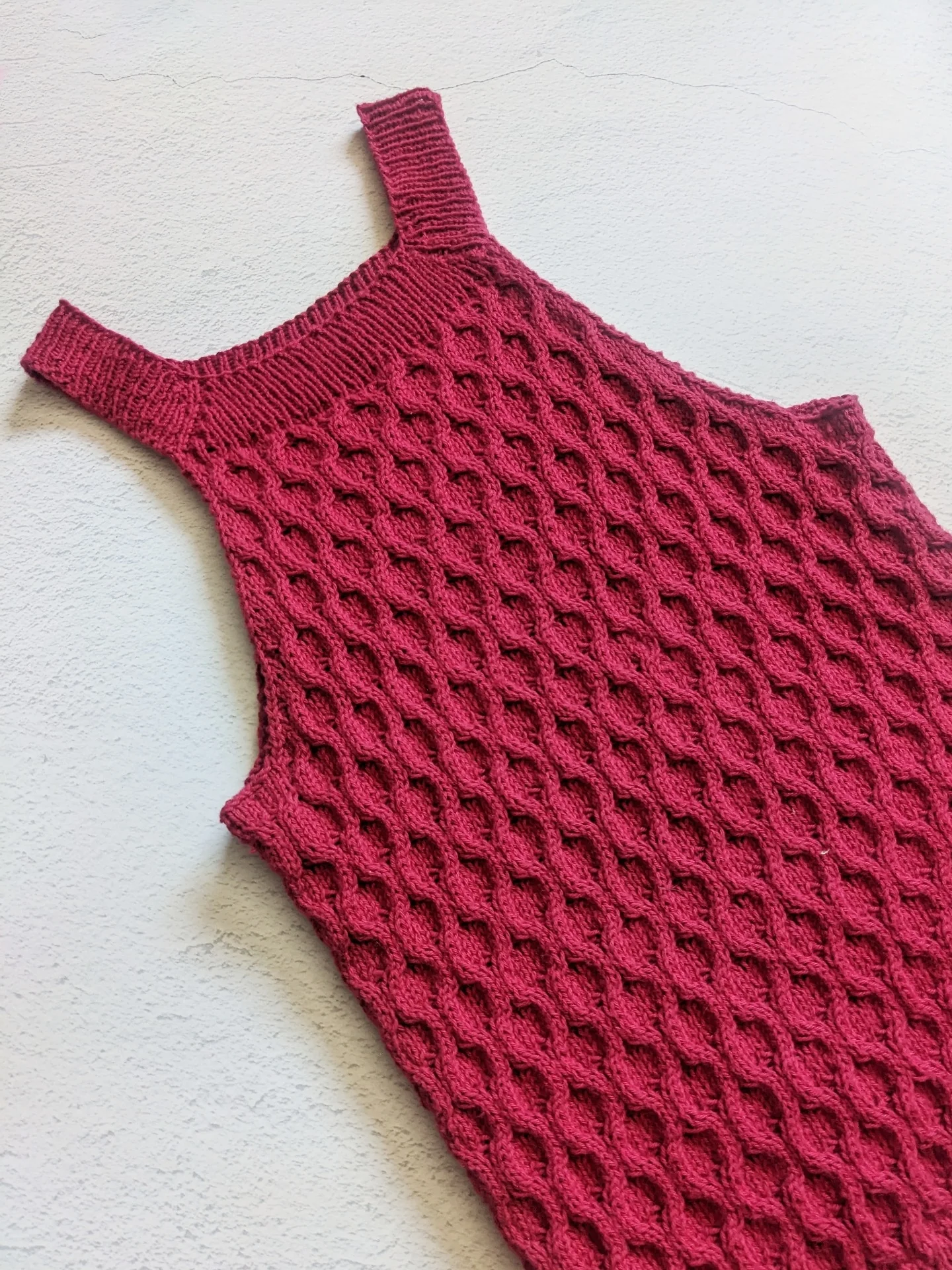 PT 8658 Summer Cable Tank - Knitting Pattern - Image 3