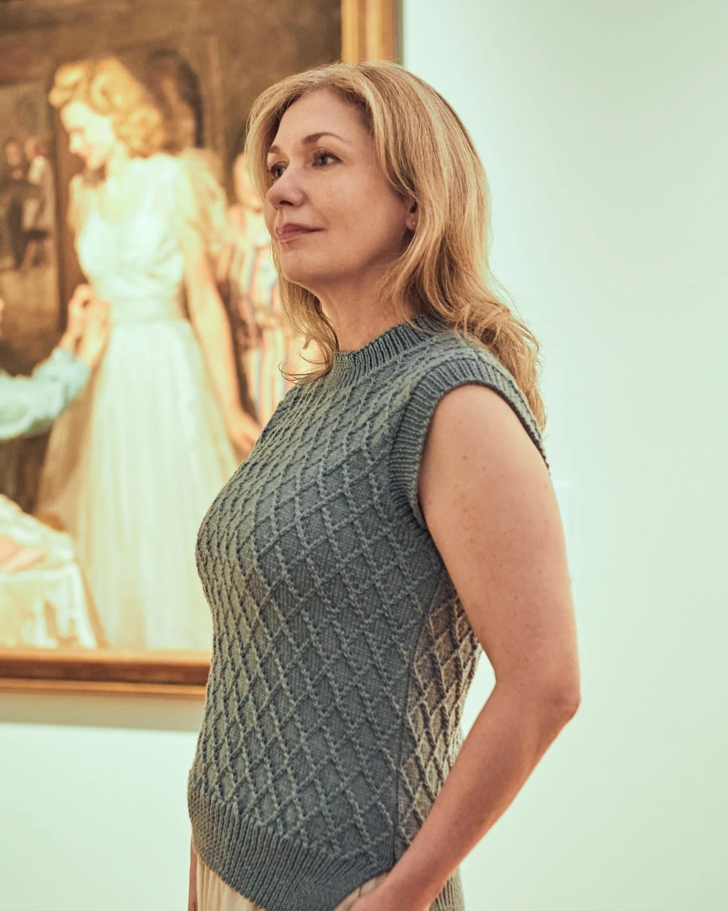 PT 8665 Diamond Vest - Knitting Pattern - Image 3