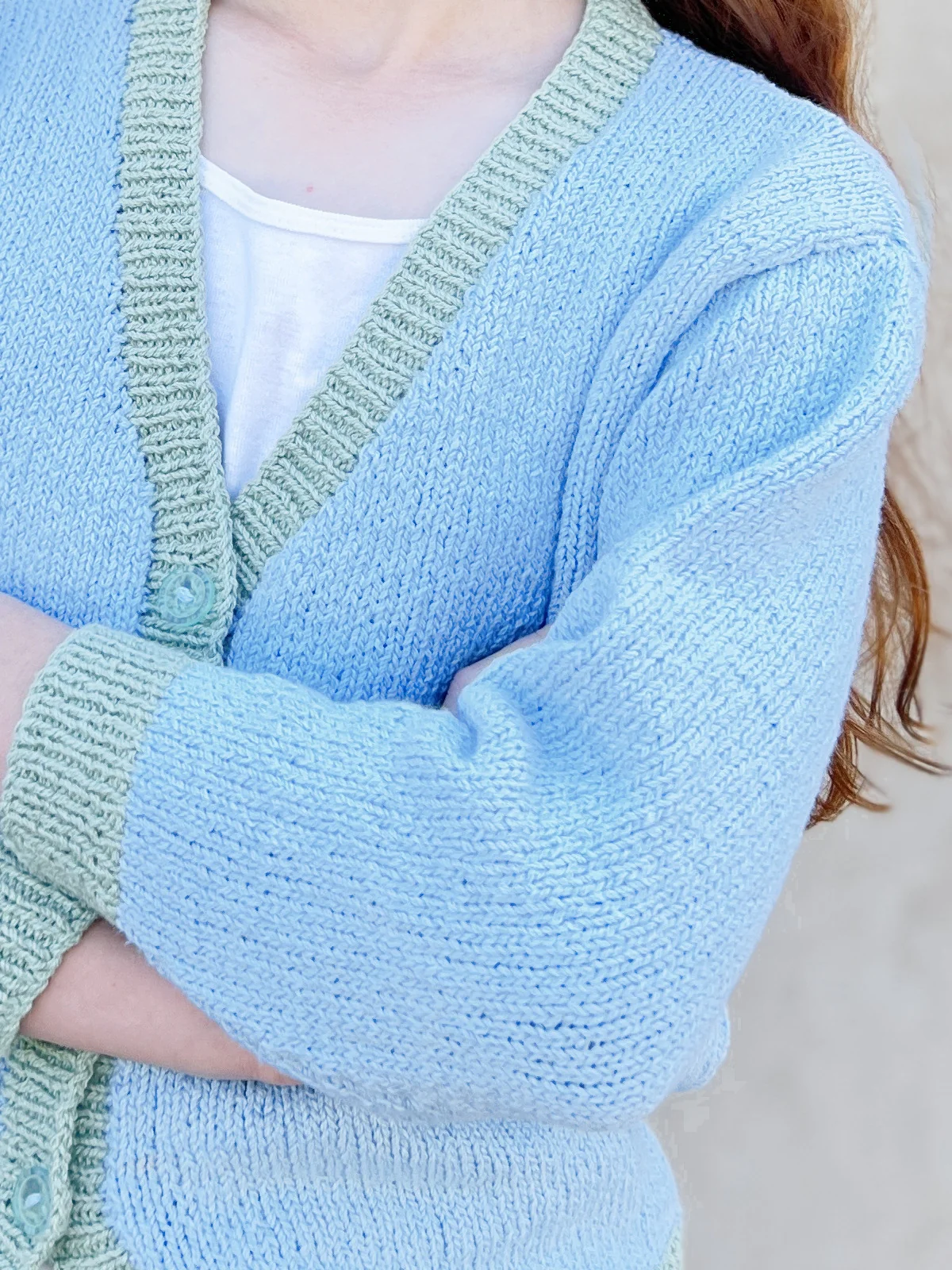 Kids Contrast Cardigan - Knitting Pattern | PT 8691 - Image 5