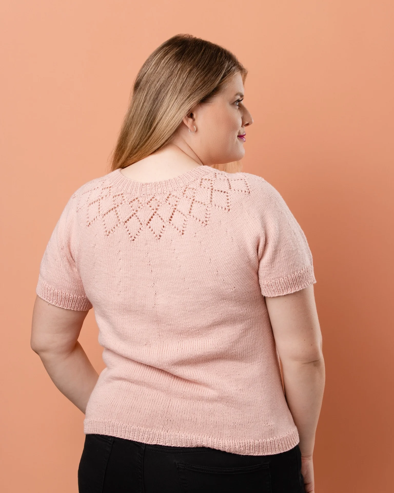 The Demi Diamond Top - Women's Knitting Pattern | PT 8721 - Image 6