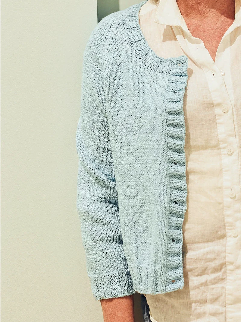 The Chrissy 3/4 Sleeve Cardigan - Adult Knitting Pattern | PT 8692 - Image 4