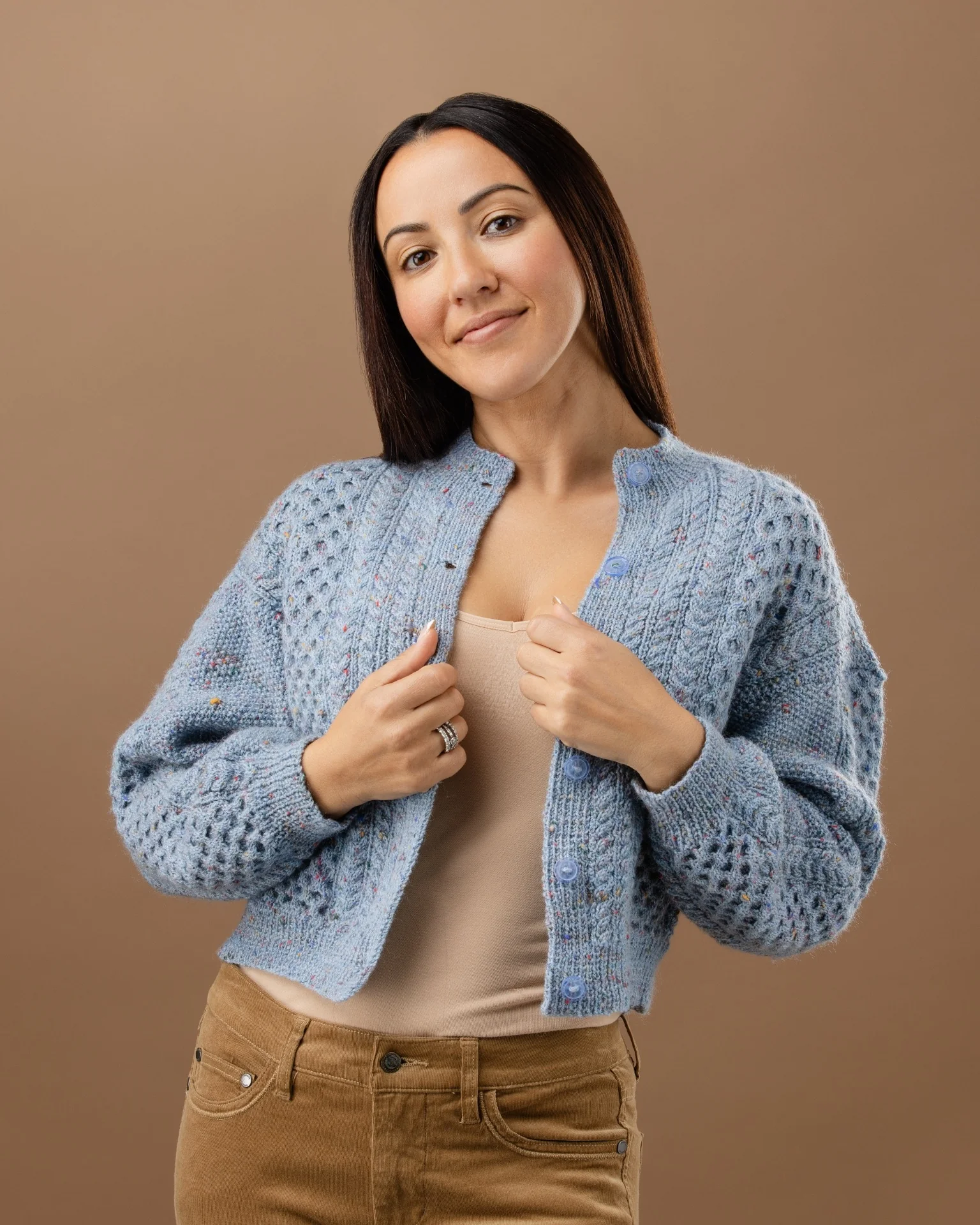 The Rose Cabled Cardigan - Women's Knitting Pattern | PT 8709 - Image 7