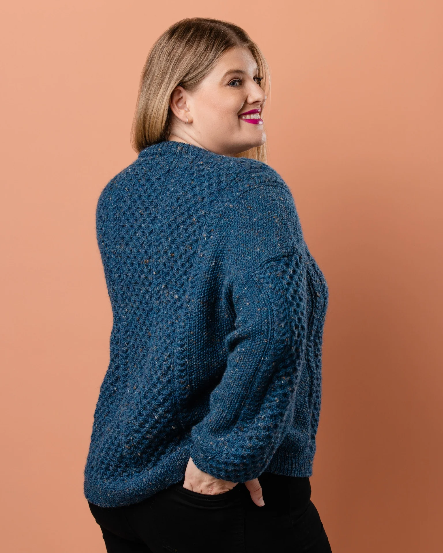 The Rose Cabled Cardigan - Women's Knitting Pattern | PT 8709 - Image 8